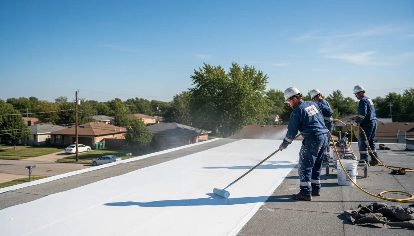 Commercial roof coating in Yorkville, CA near me